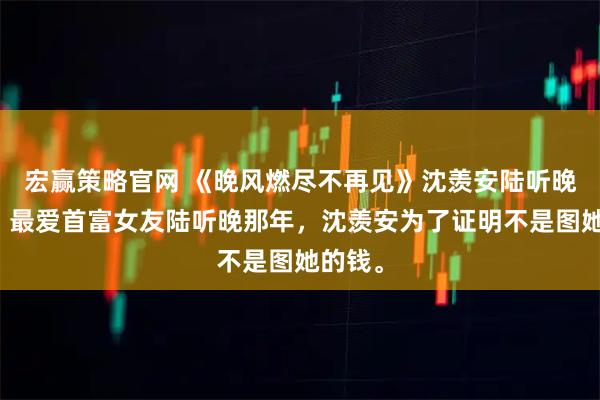 宏赢策略官网 《晚风燃尽不再见》沈羡安陆听晚小说：最爱首富女友陆听晚那年，沈羡安为了证明不是图她的钱。